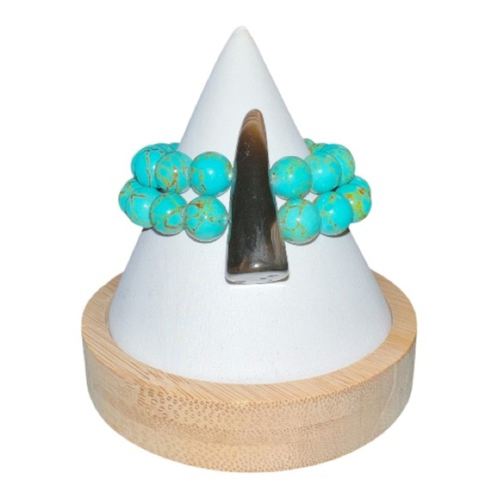 BETSY PITTARD DESIGNS Turquoise Beaded Stretch Bracelet